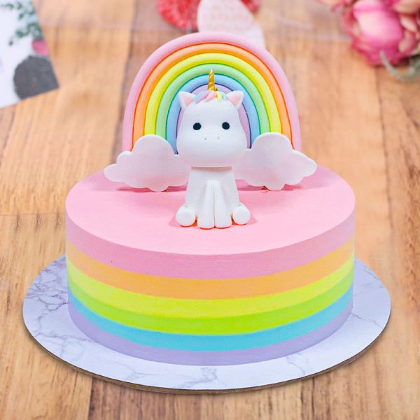 Unicorn Theme Fondant Cake